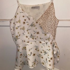 Cute medium floral blouse. Double pattern
